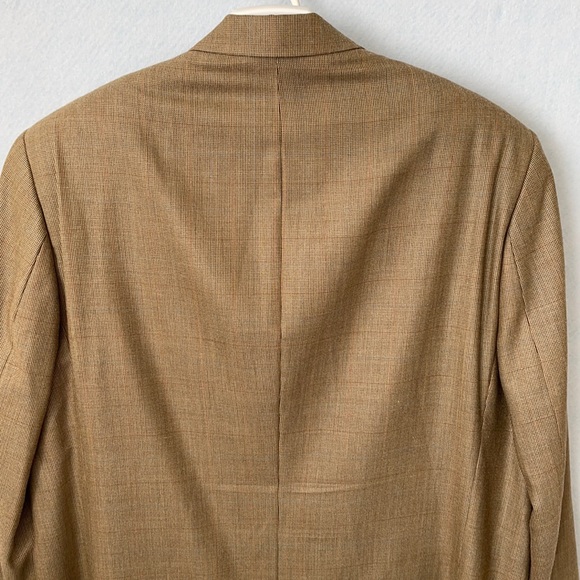Ralph Lauren Plaid Silk/Wool 2 Button Suit Jacket - Picture 6 of 12